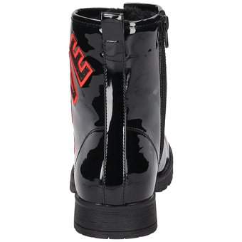 Puccetti Schnür Boots in schwarz