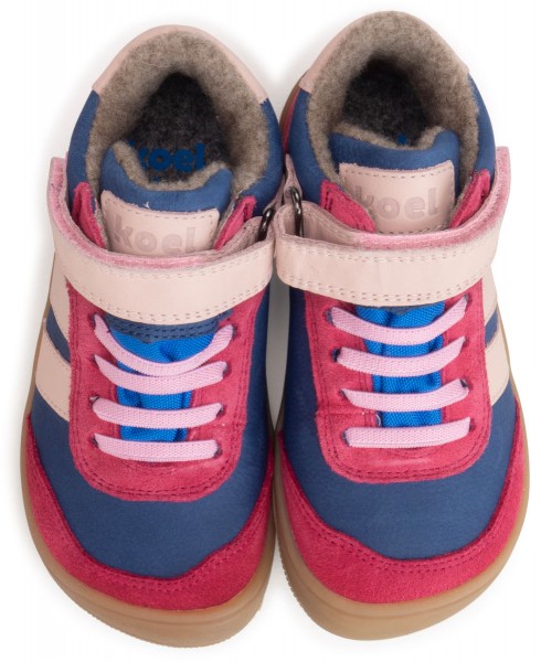 Koel bare ~ Daniel MidCut Sneaker Wollfleece + Tex ~ Fuchsia