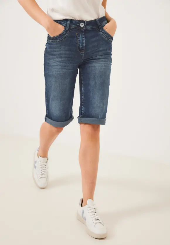 CECIL Slim Fit Jeansbermuda