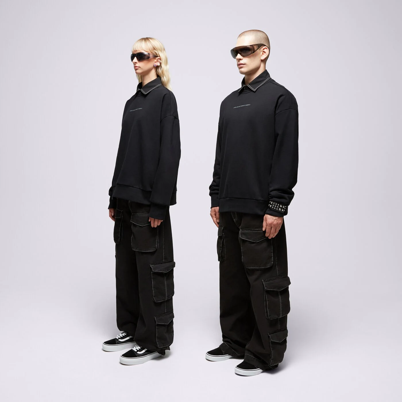 S.NOW JOB SIZEER CREWNECK “I DON'T KNOW” BLACK Schwarz