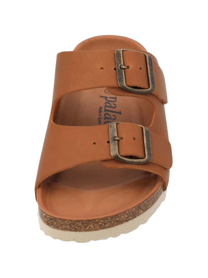 palado Pantoletten in braun leder günstig kaufen