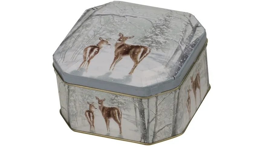 Gawol Gebäck- und Geschenkdose Bambi achteckig 10,3x10,3x5,5cm