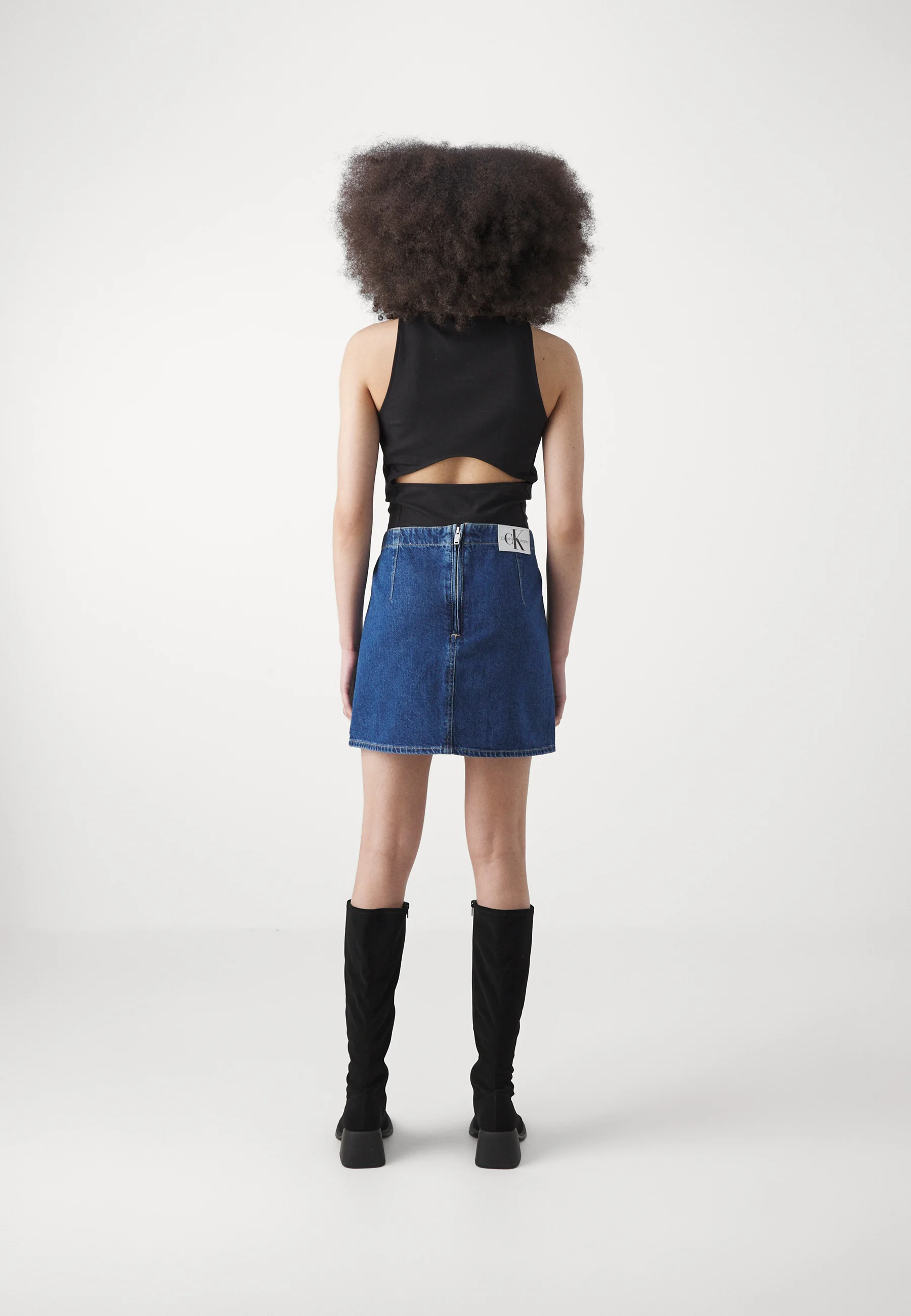 Calvin Klein Jeans FALDA DARTED - Falda campana