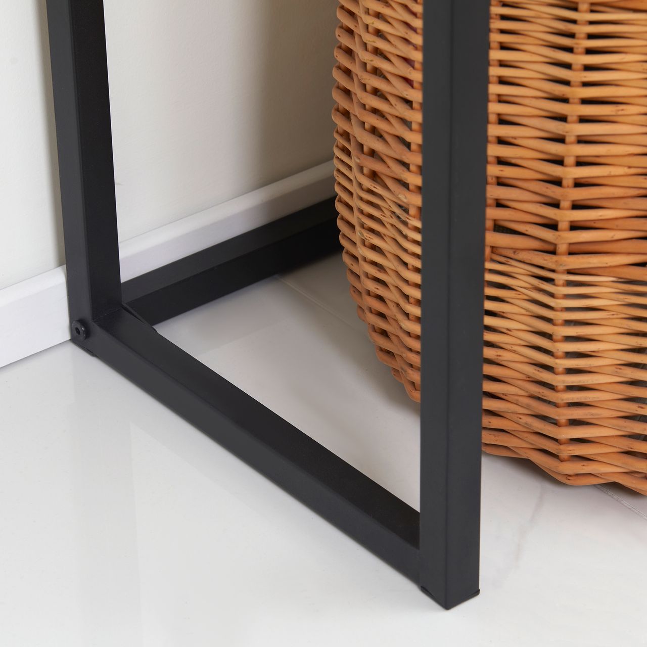 HOMCOM Konsolentisch mit Schrank Sofatisch Flurtisch im Industriedesign für Flur