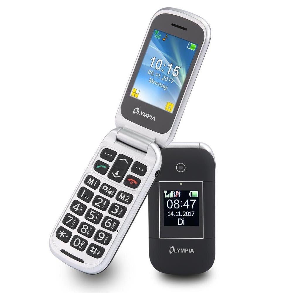 OLYMPIA OFFICE Janus Großtasten-Mobiltelefon Seniorenhandy (Großtastenhandy, Dual Display, große Tasten)