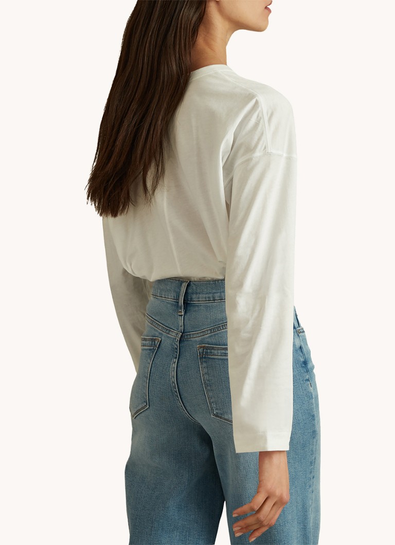Reiss Olive long-sleeved shirt with slit