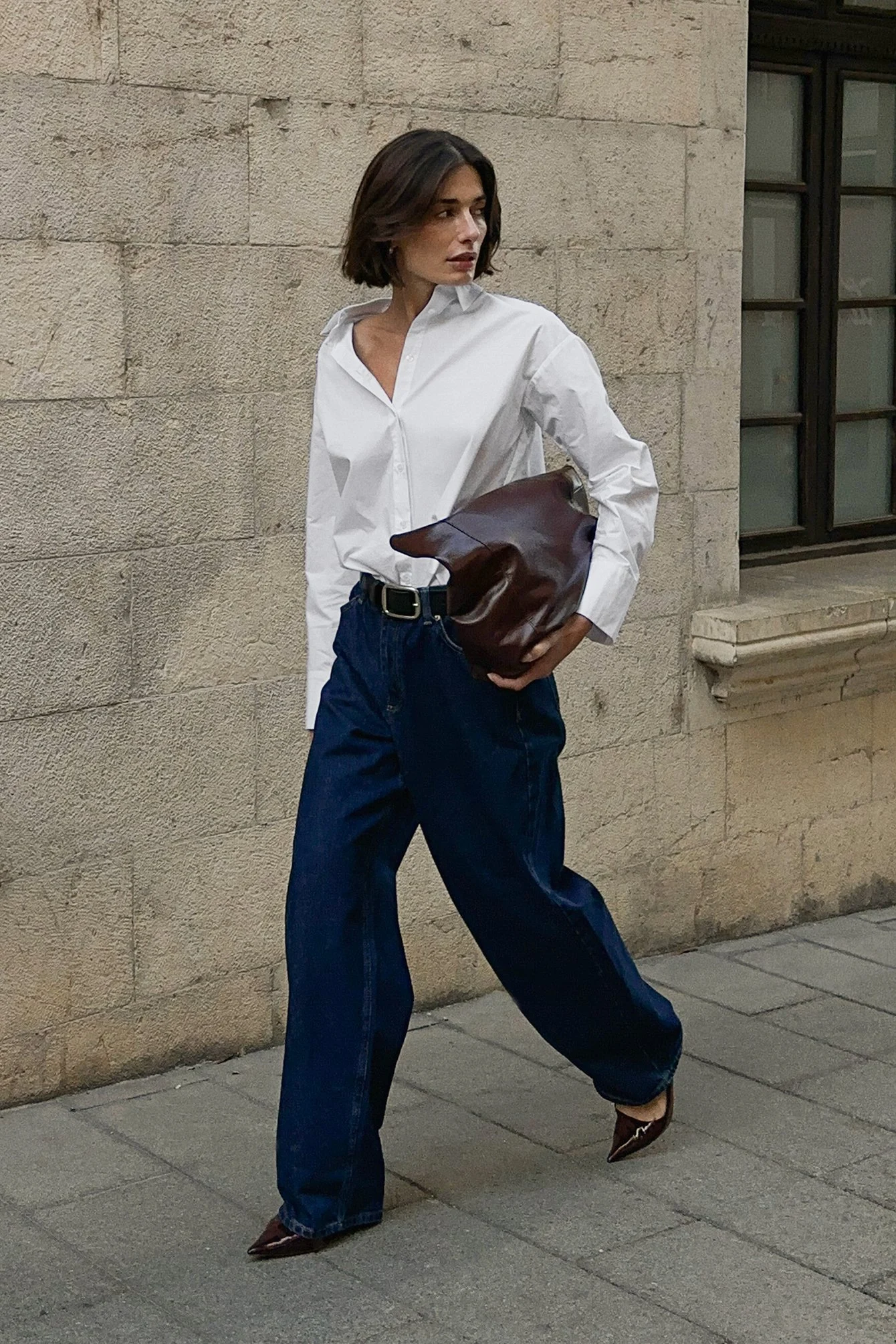 Lockere Jeans mit mittlerer Taille
