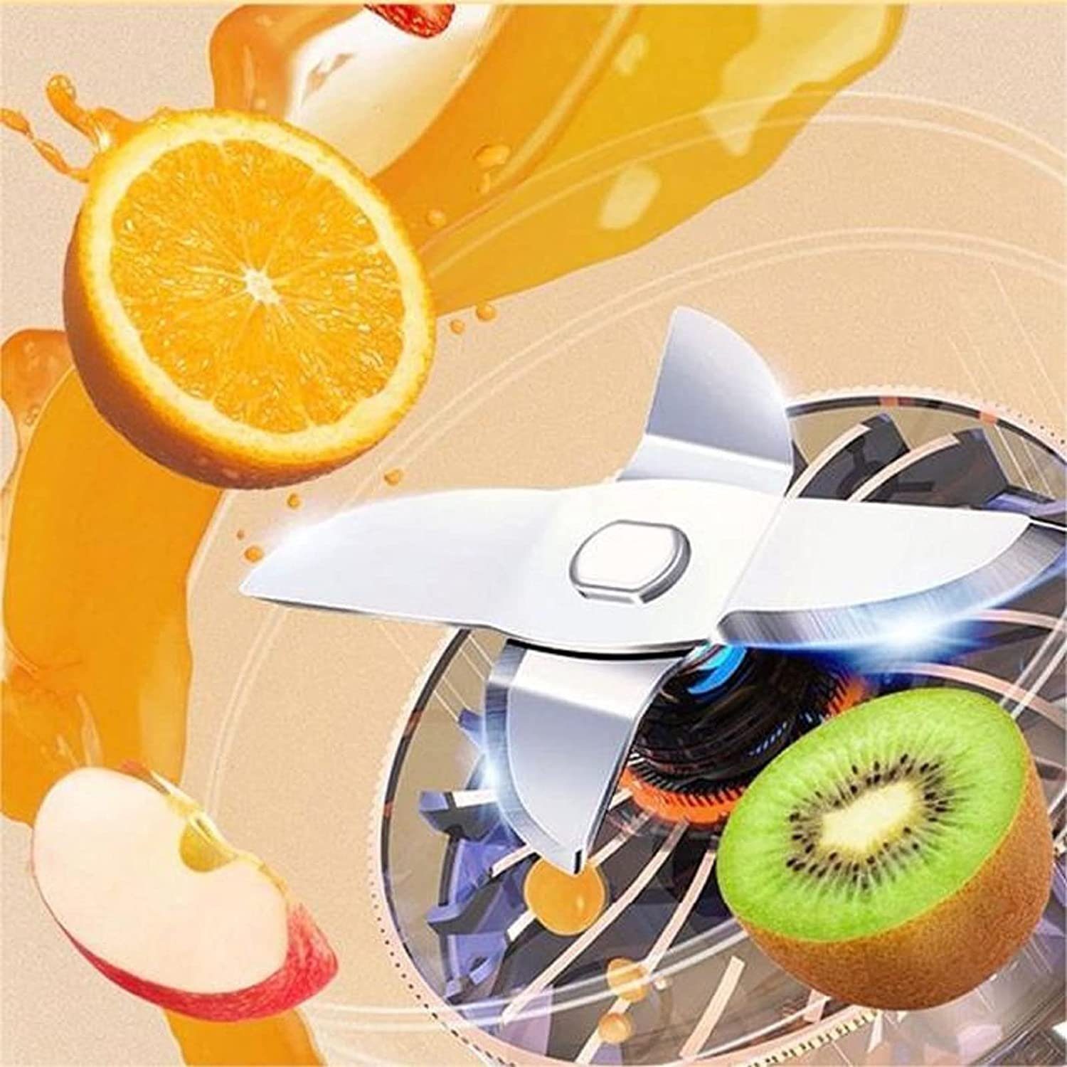 Aoucheni Smoothie-Maker Blender Smoothie Makers,350ml mit USB-Ladegerät