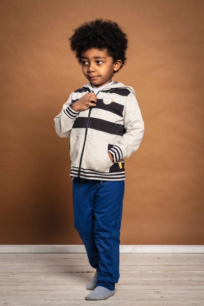 Sweatjacke, dunkelgrau für Jungs