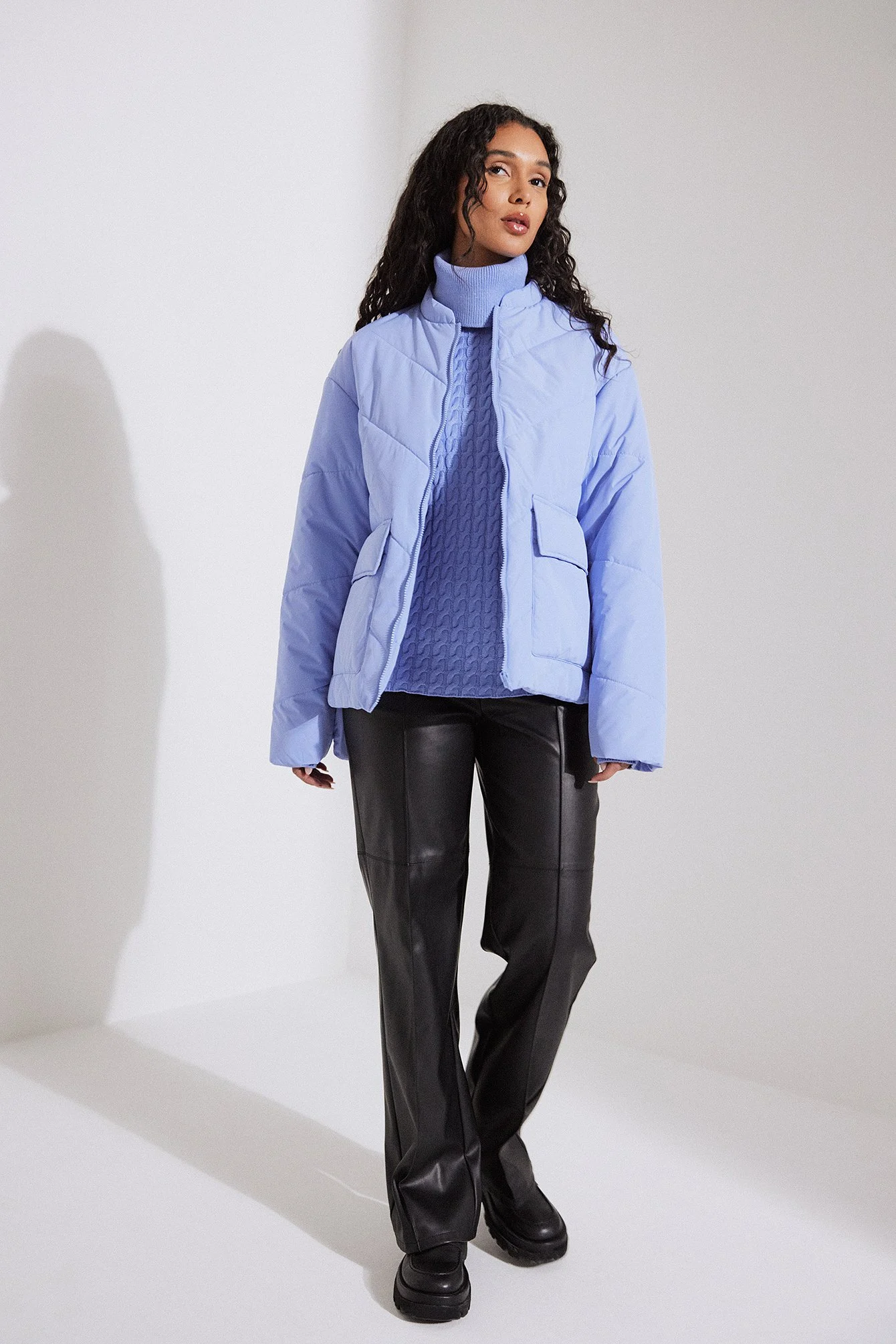 Oversized wattierte Jacke