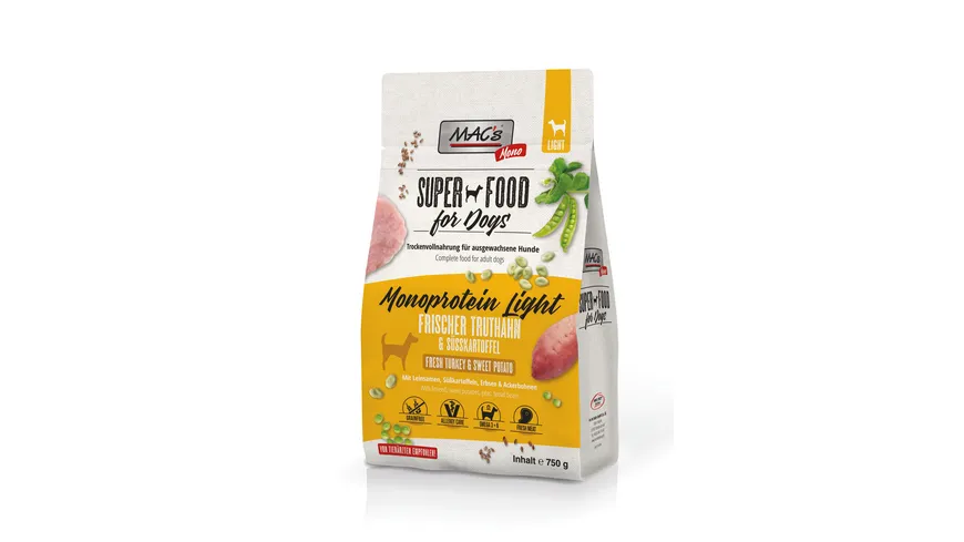 MAC's DOG Hundetrockenfutter Mono Senior / Light 750 g