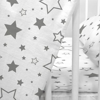 Babybettwäsche Kinderbettwäsche 100x135 Himmel Betthimmel Bettwäsche Babybettwäsche, Amilian, Chiffonhimmel, 100% Baumwolle