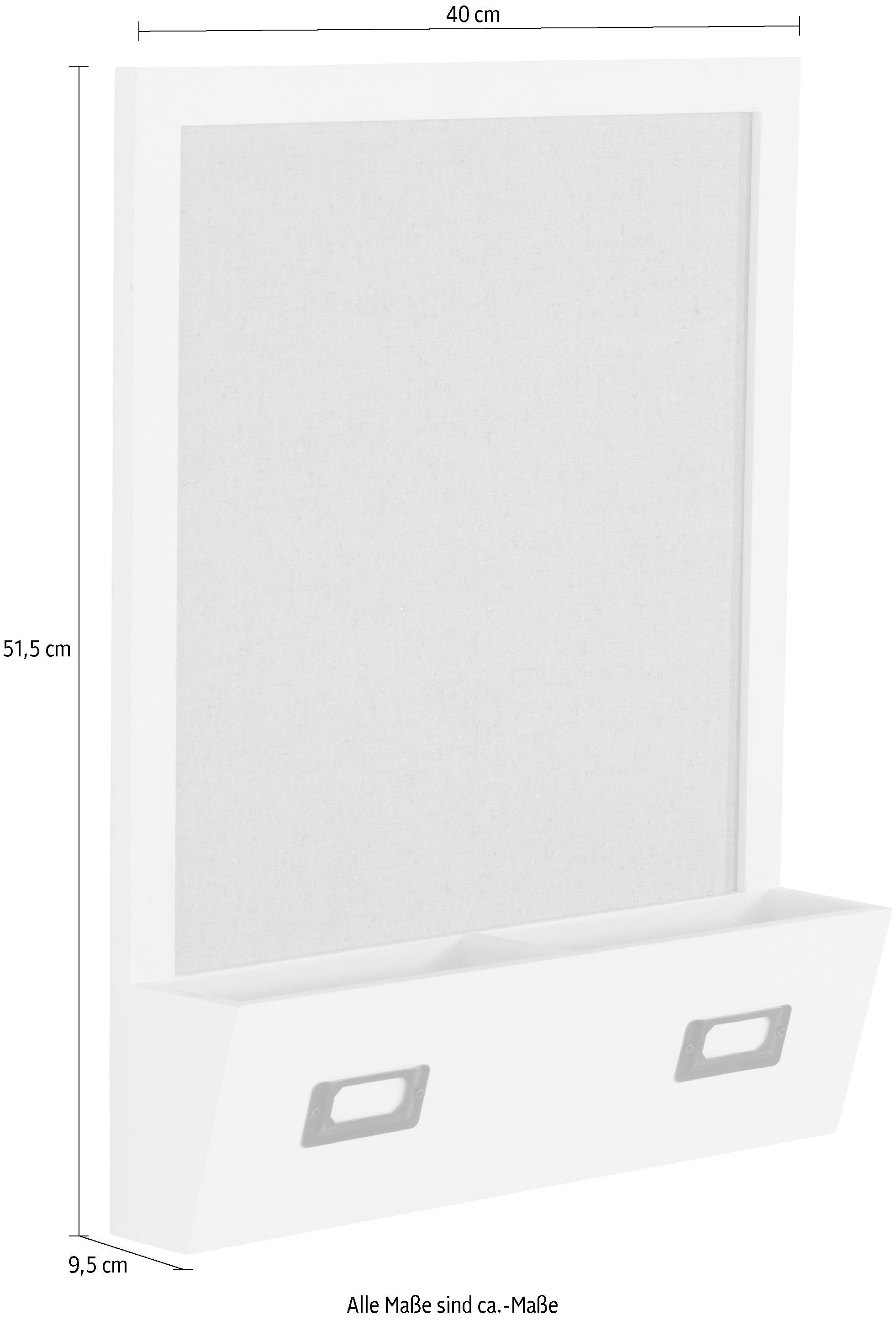 my home Pinnwand, Memoboard mit Ablage, FSC-zertifiziert