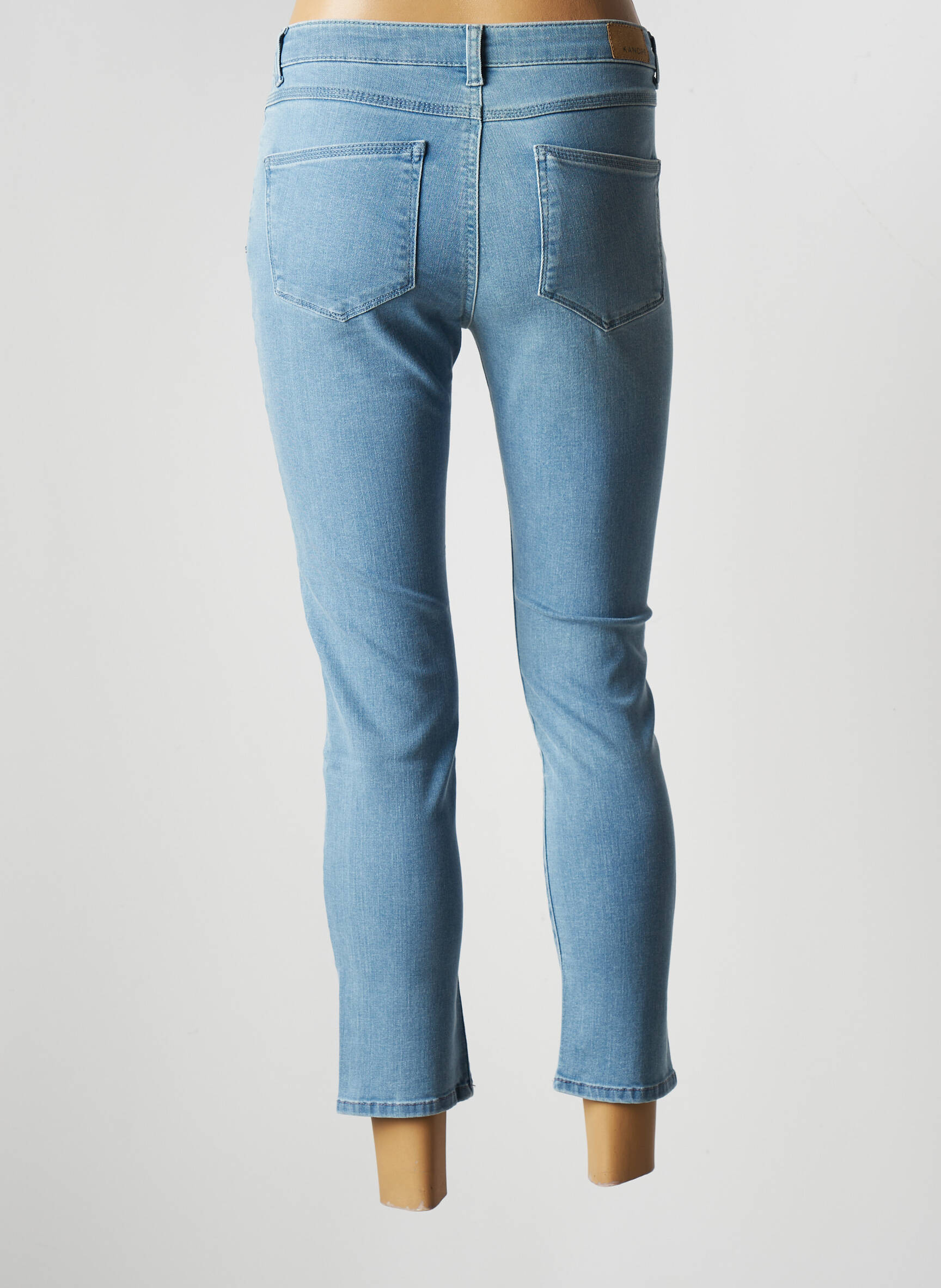Kanope Jeans Coupe Slim Femme couleur bleu