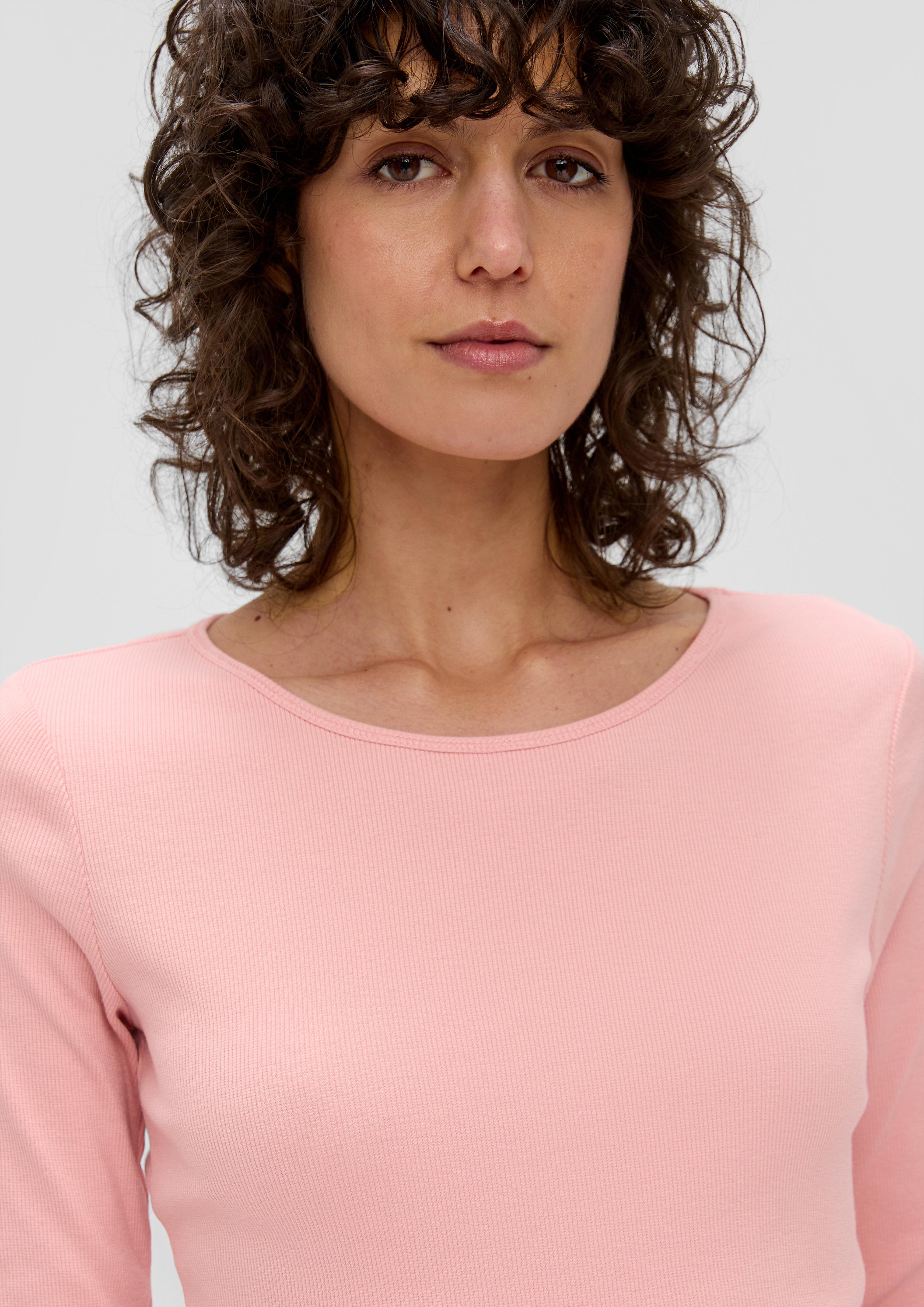 3/4-Ärmel-Shirt mit Rollsaum  2157735-4258