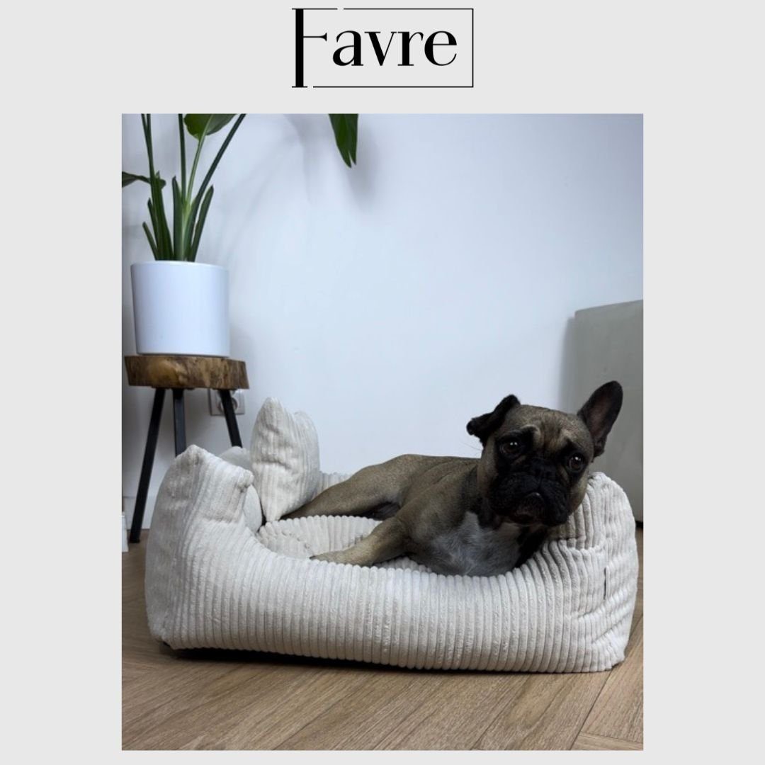 FAVRE Tierbett Soft Stripe Hundebett, Katzenbett, Farb- und Größenwahl, 100&% Polyester