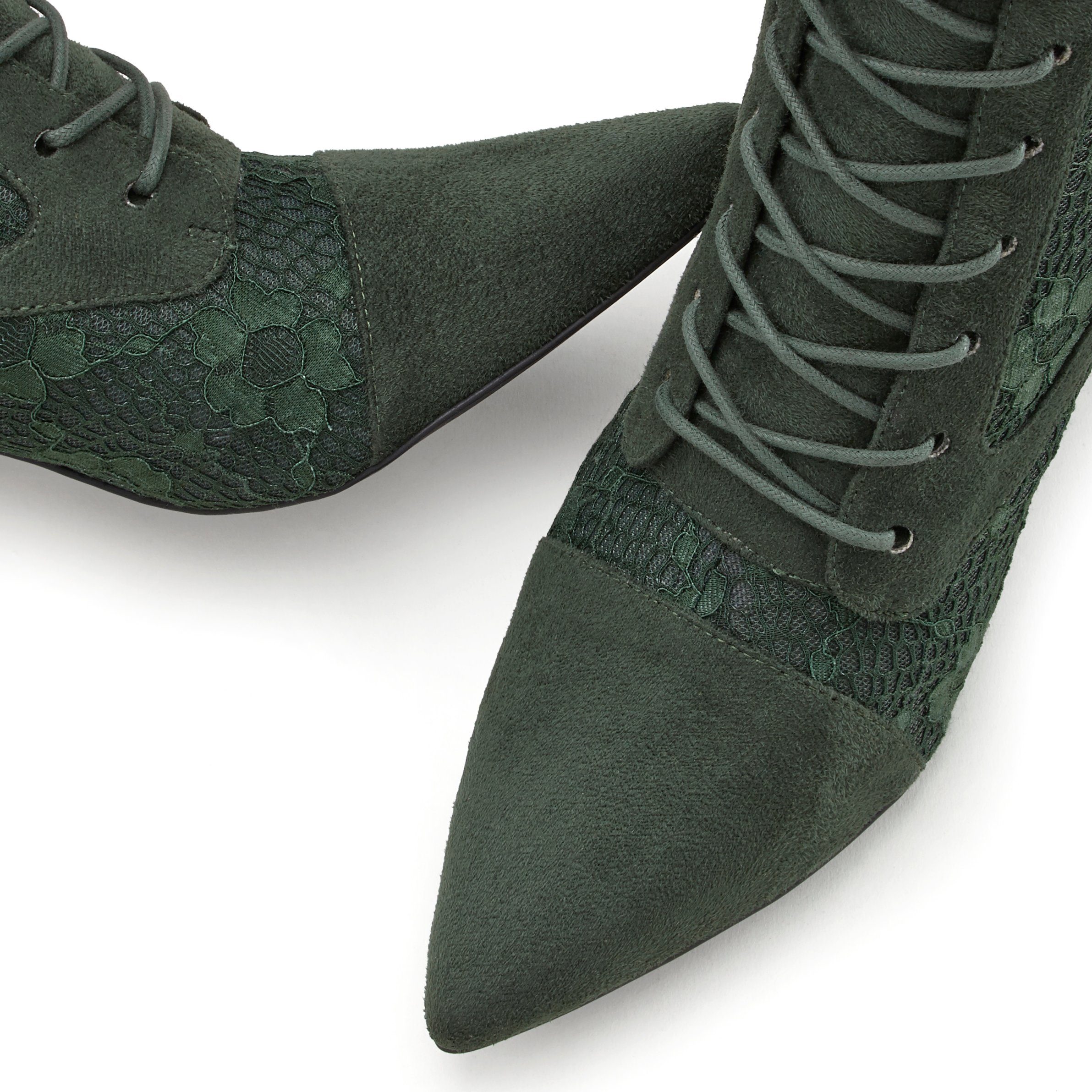 LASCANA Schnürstiefelette, Stiefel in sexy Spitzen Optik