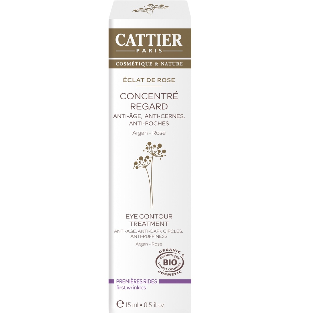 cattier Concentré Regard - Eclat de Rose - 15ml Soins visage