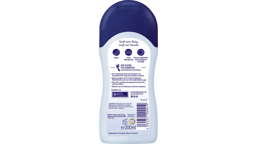 Bübchen Baby Öl sensitiv 200 ml