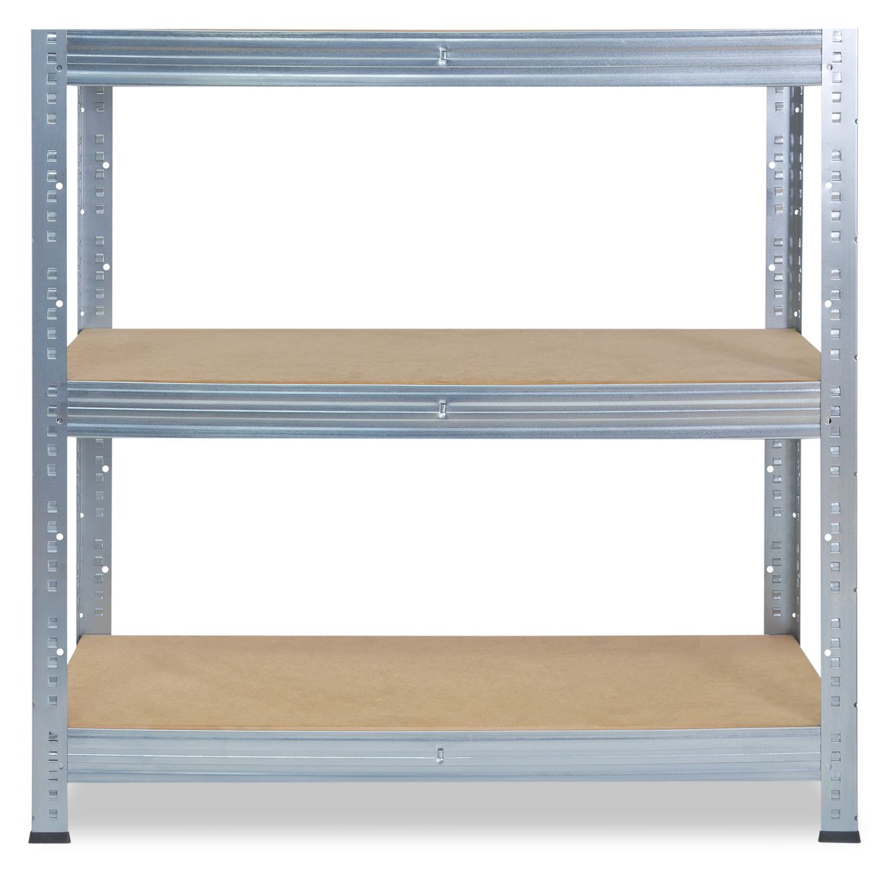 Shelfplaza PRO 90x100x50cm Schwerlastregal in verzinkt mit 3 Böden