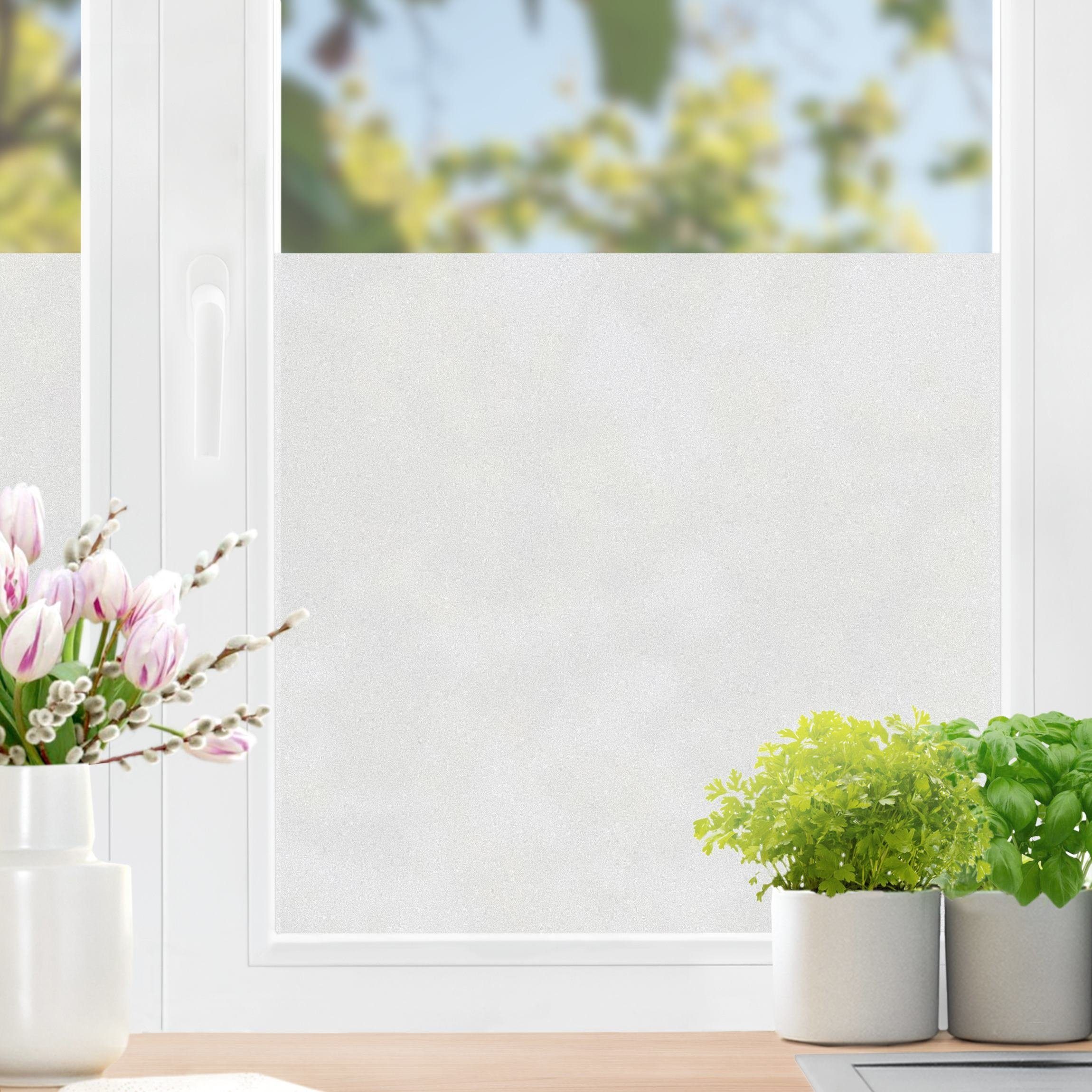 Fensterfolie statisch haftend Motiv Fensterdeko Milchglasfolie, Bilderdepot24, blickdicht, Innen Fenster Tür Balkontür Küche Badezimmer Wohnzimmer Schlafzimmer