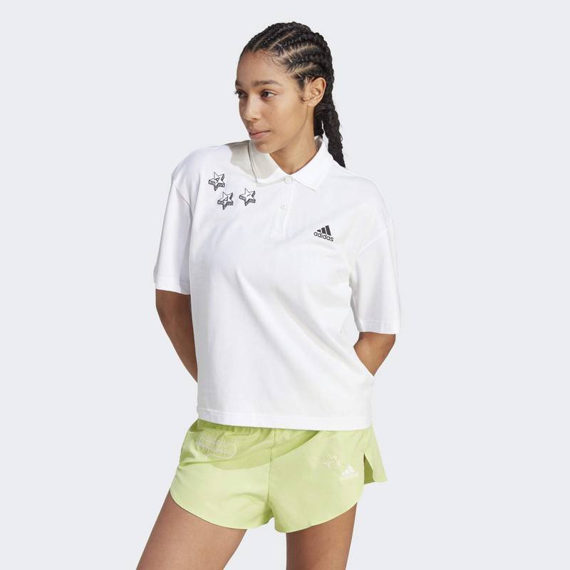 adidas Scribble Embroidery Poloshirt Langarmshirt Damen