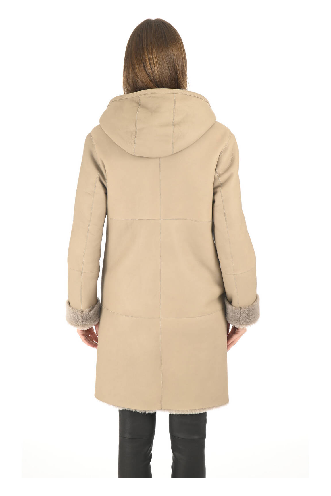 La Canadienne Manteaux Longs Femme couleur beige