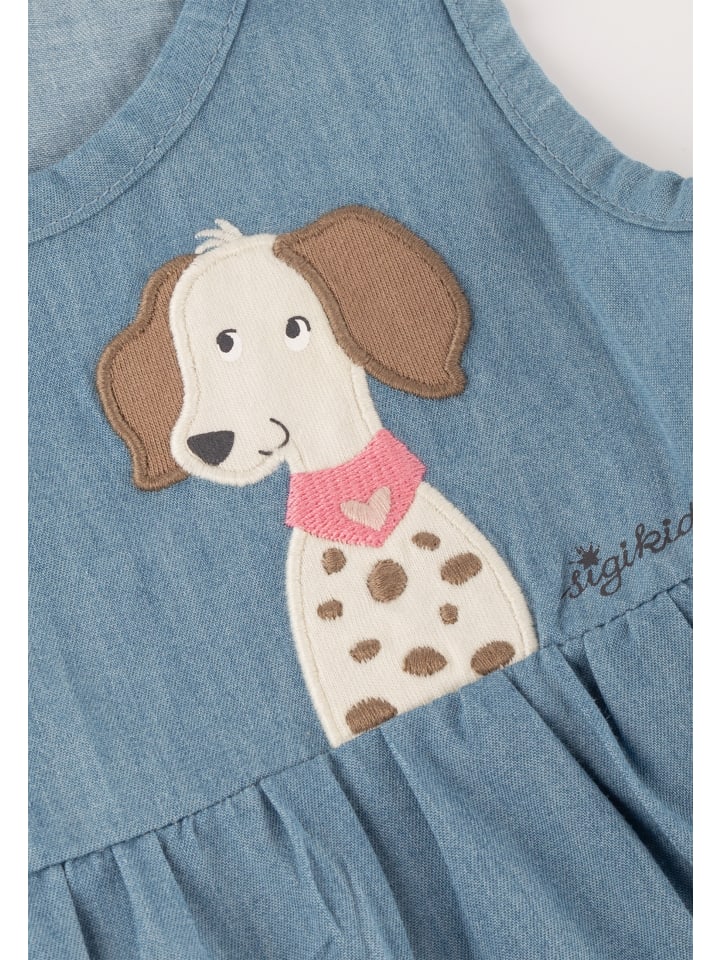 Sigikid Chambray-Kleid Funny Dog in Blau günstig kaufen
