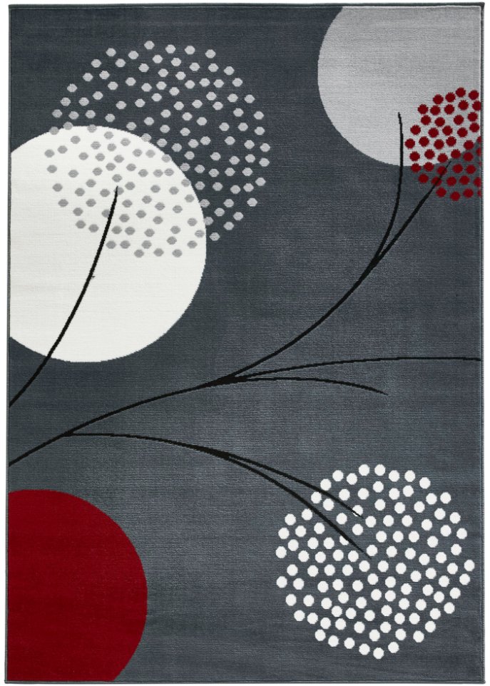 Teppich mit stilisierten Blüten
