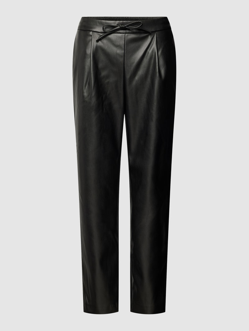 Hose in Leder-Optik Modell 'NILLE' in schwarz