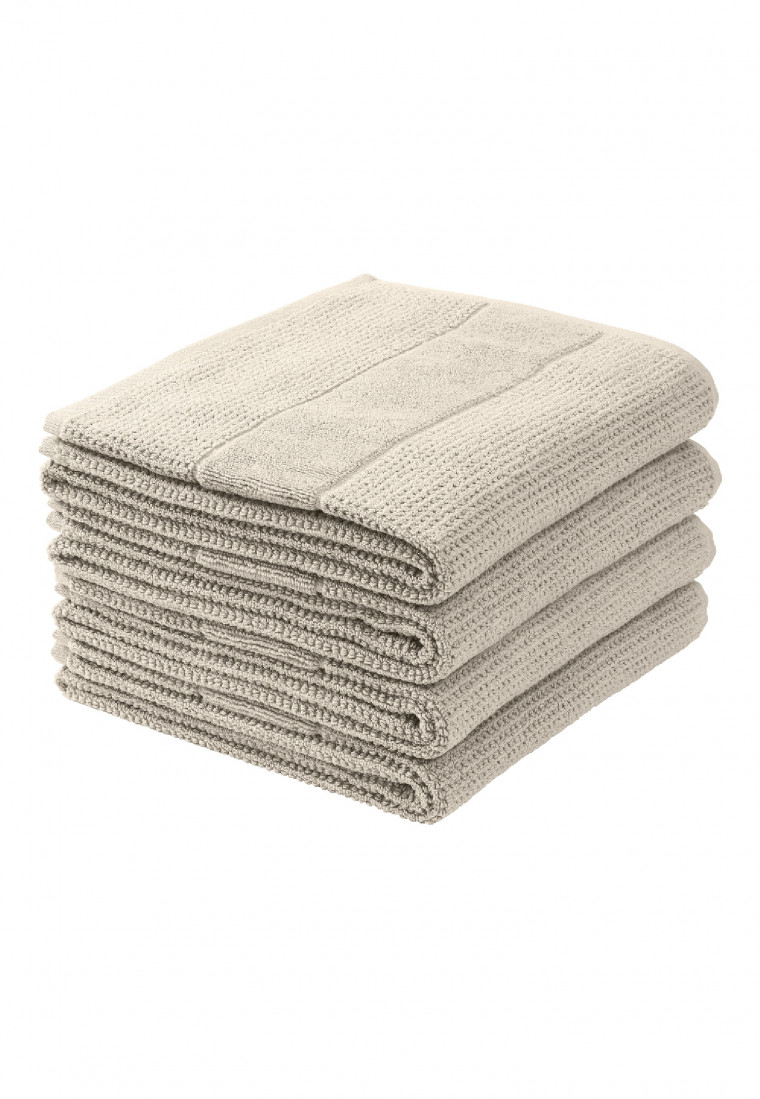 Handtuch 4er-Pack 50x100 cm taupe - SCHIESSER Home