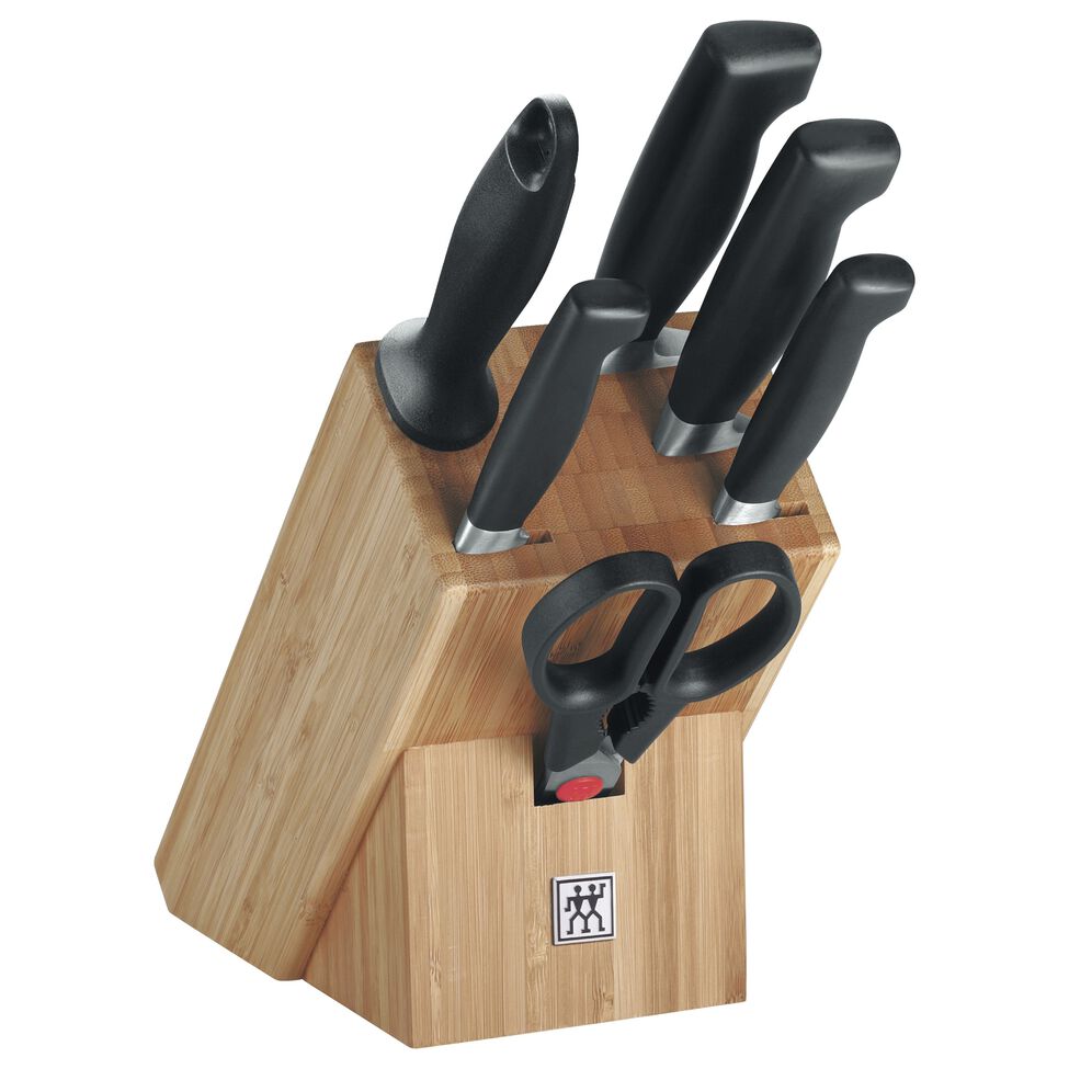 Messerblockset 7-tlg, Natur