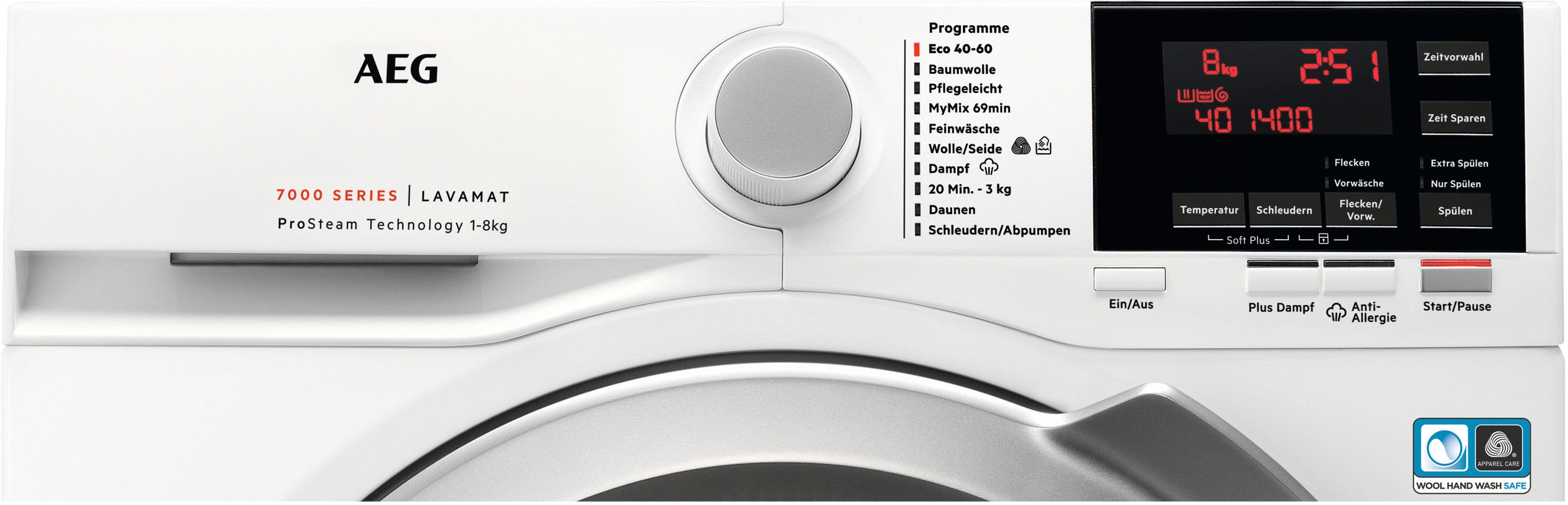 AEG Waschmaschine L7FBG61480 914921728, 8 kg, 1400 U/min