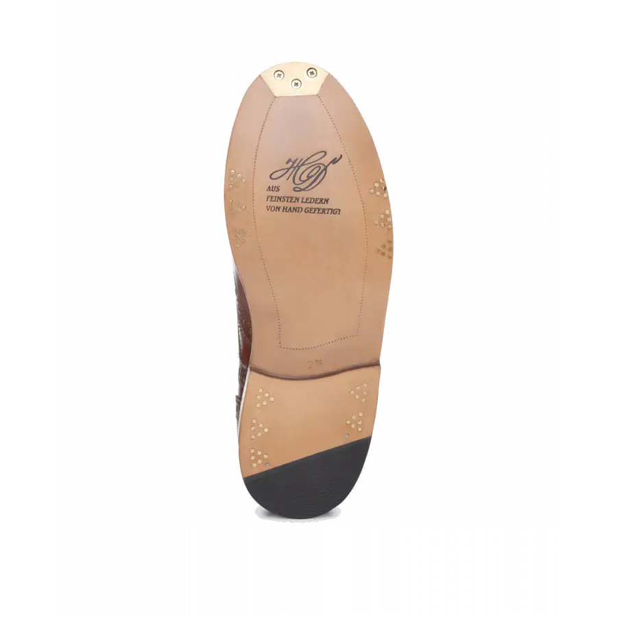Heinrich Dinkelacker - Businessschuhe Derby RO FULL-BROGUE AC Kalbsleder - beige
