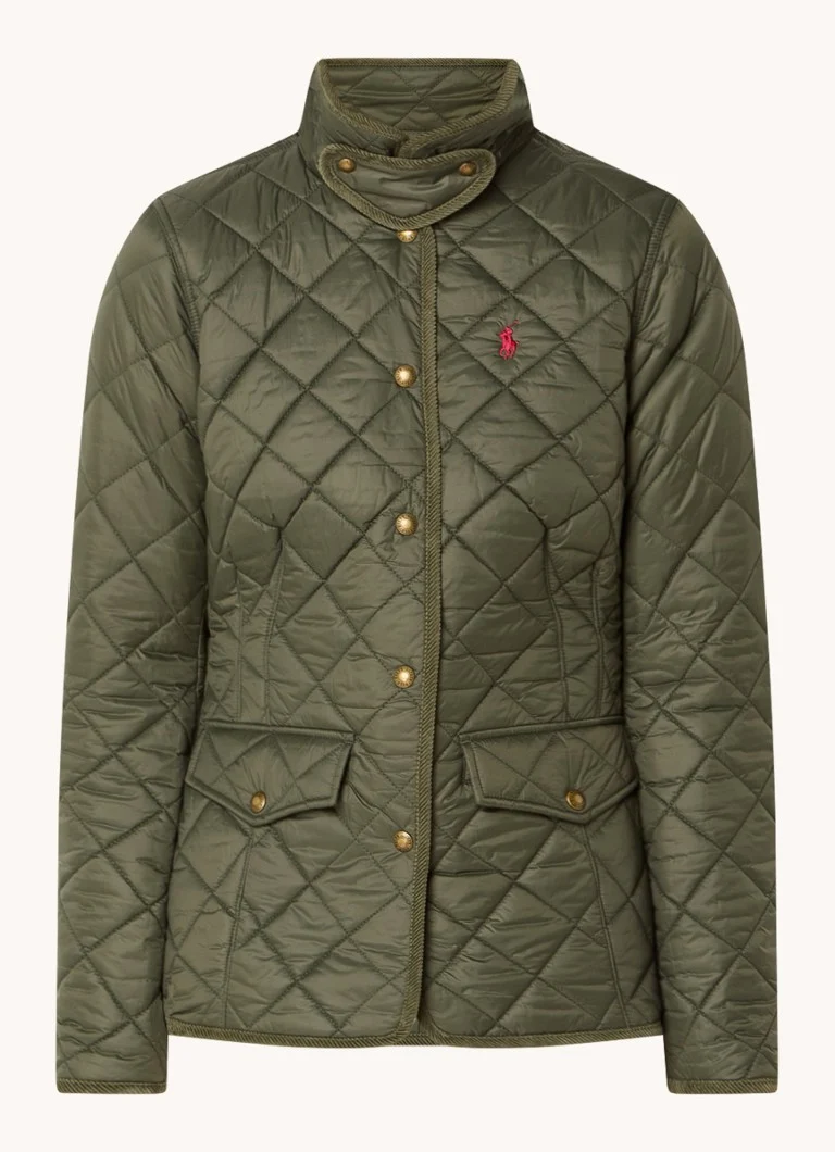 Ralph Lauren podstavljena jakna s džepovima s ventilima i uzorkom prošivene jakne