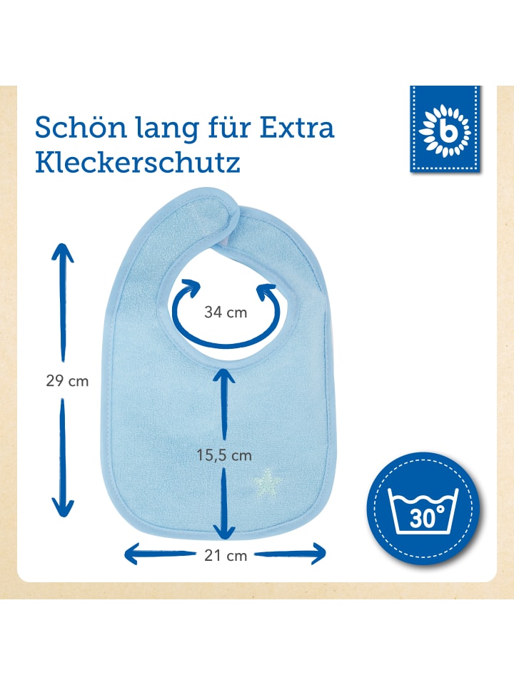 Bieco Spielwaren Lätzchen Set 4 St. in Blau günstig kaufen onesize