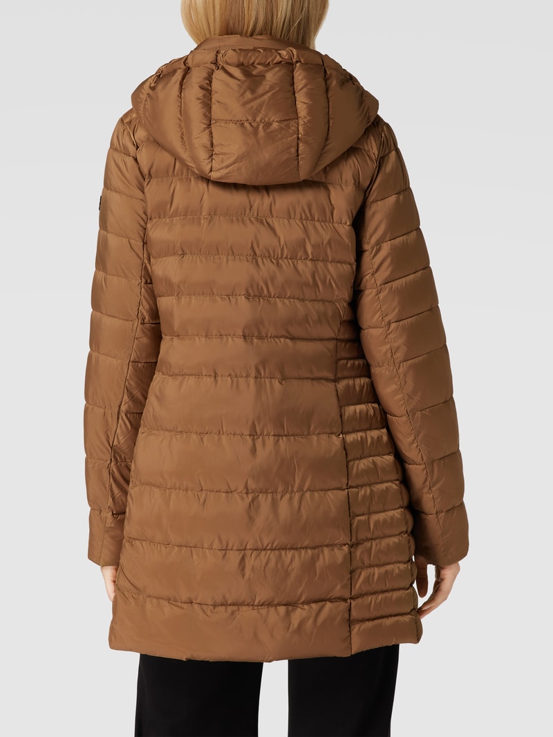 Jacke mit Label-Detail in taupe