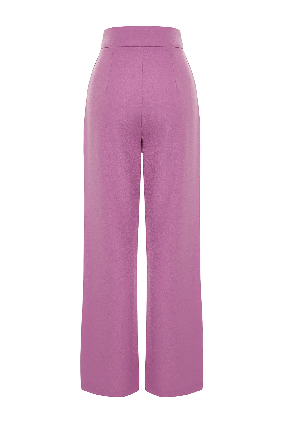 Trendyol Collection  Fuchsia Gerade/Gerader Schnitt Plissee-Gewebehose TWOSS19WX0017