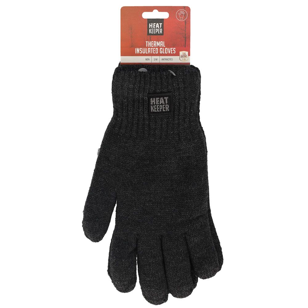 Heat Keeper Anthracite Herren Thermische Handschuhe