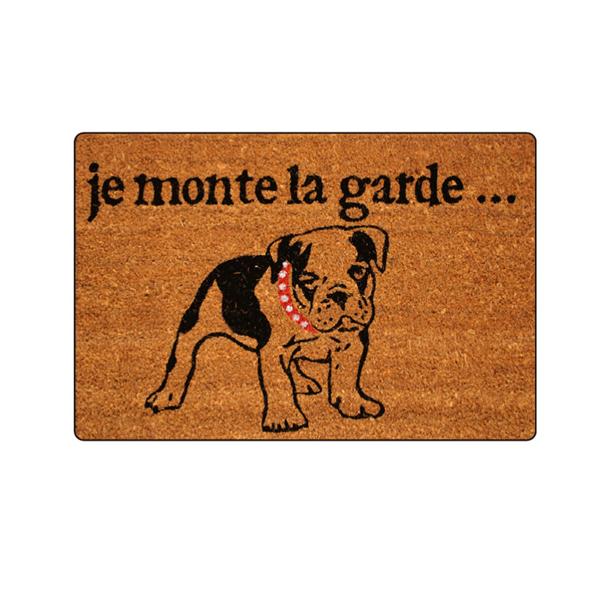 Paillasson coco motif chien