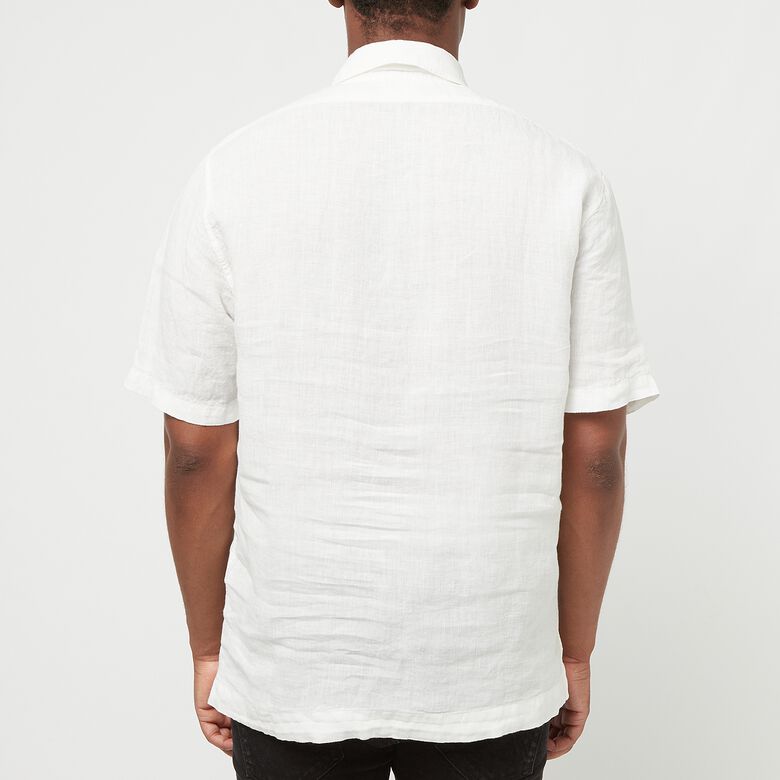 C. P. Company Linen Short Sleeved Shirt gauze white