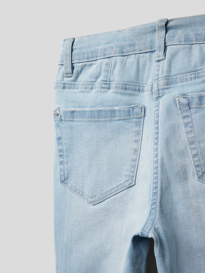 Flared Cut Jeans im 5-Pocket-Design in hellblau
