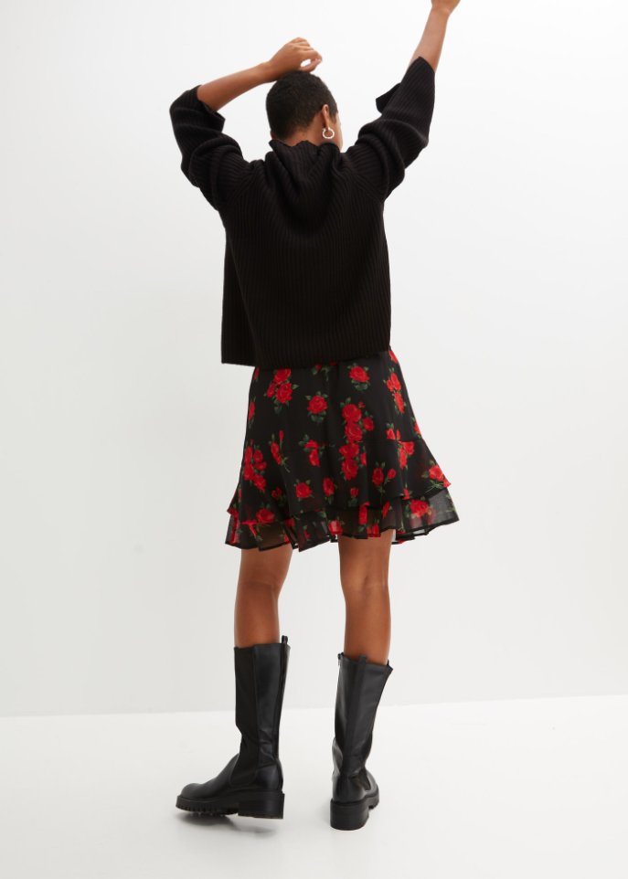 Minirock mit recyceltem Polyester
