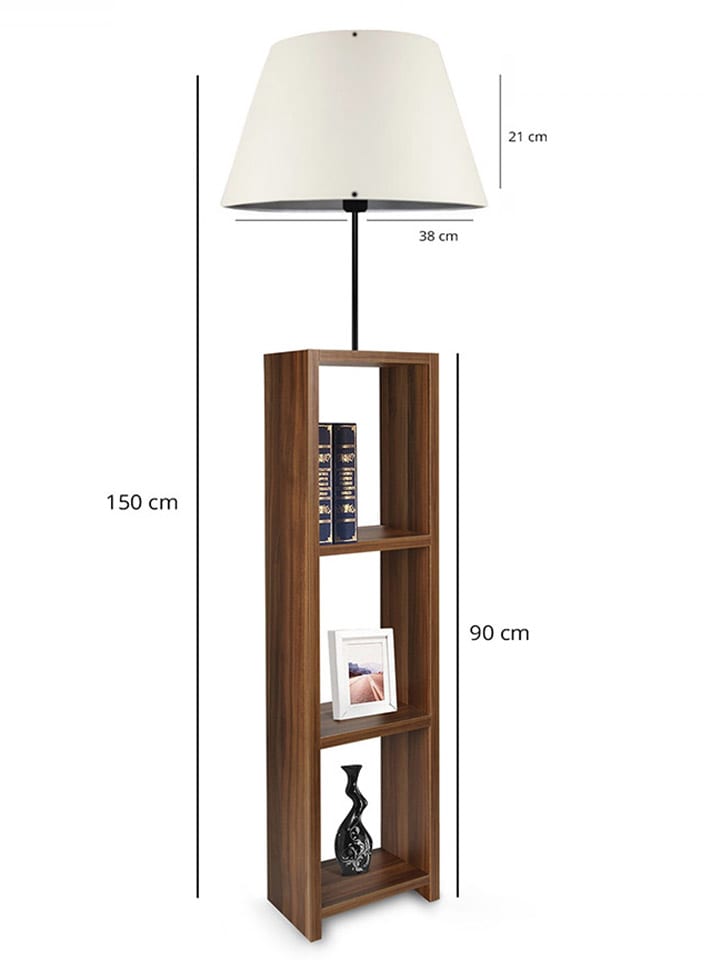 Opviq Standleuchte in Creme/ Braun - (H)150 cm günstig kaufen onesize