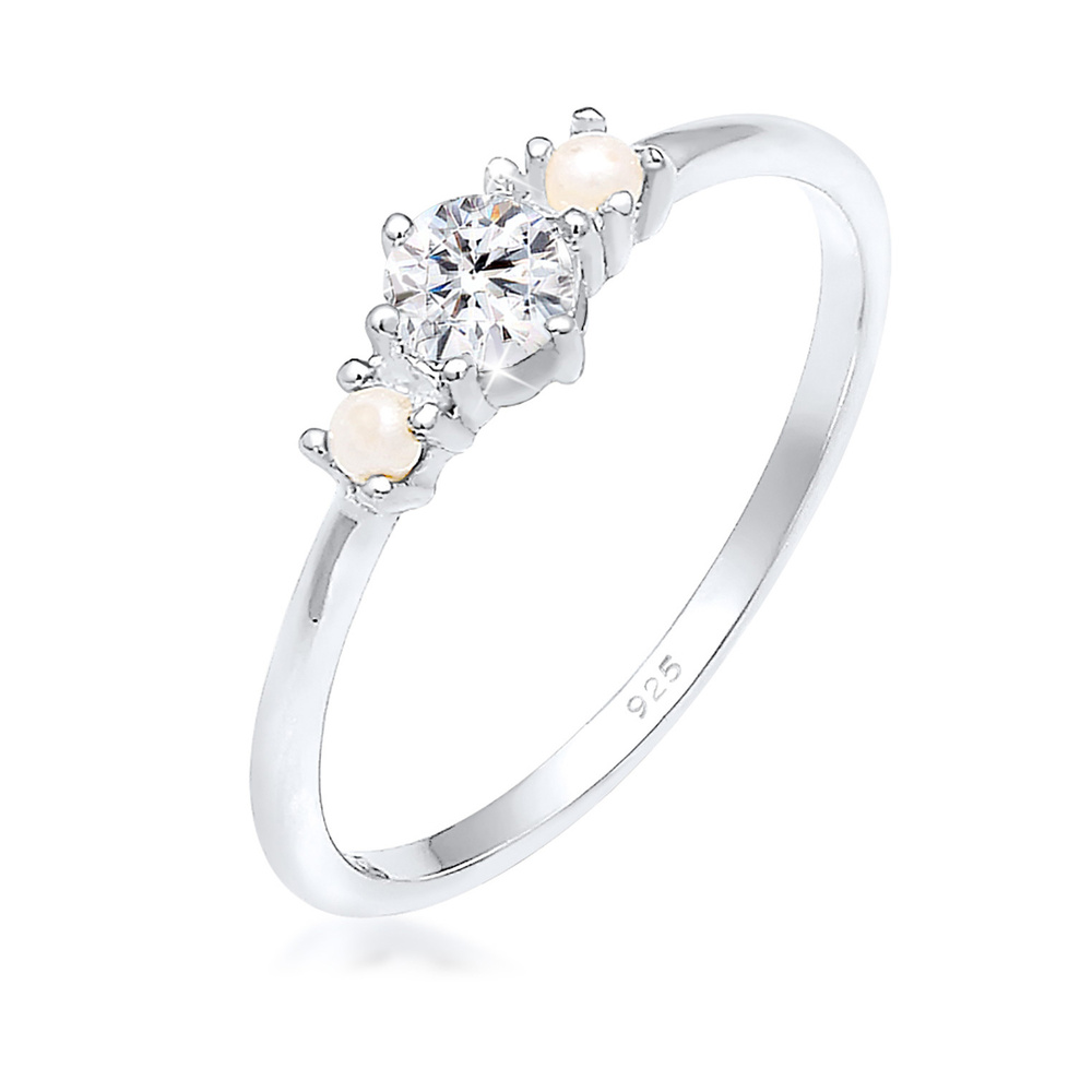 Elli Elli Bague Bague perles synthétiques  argent 925 Bague