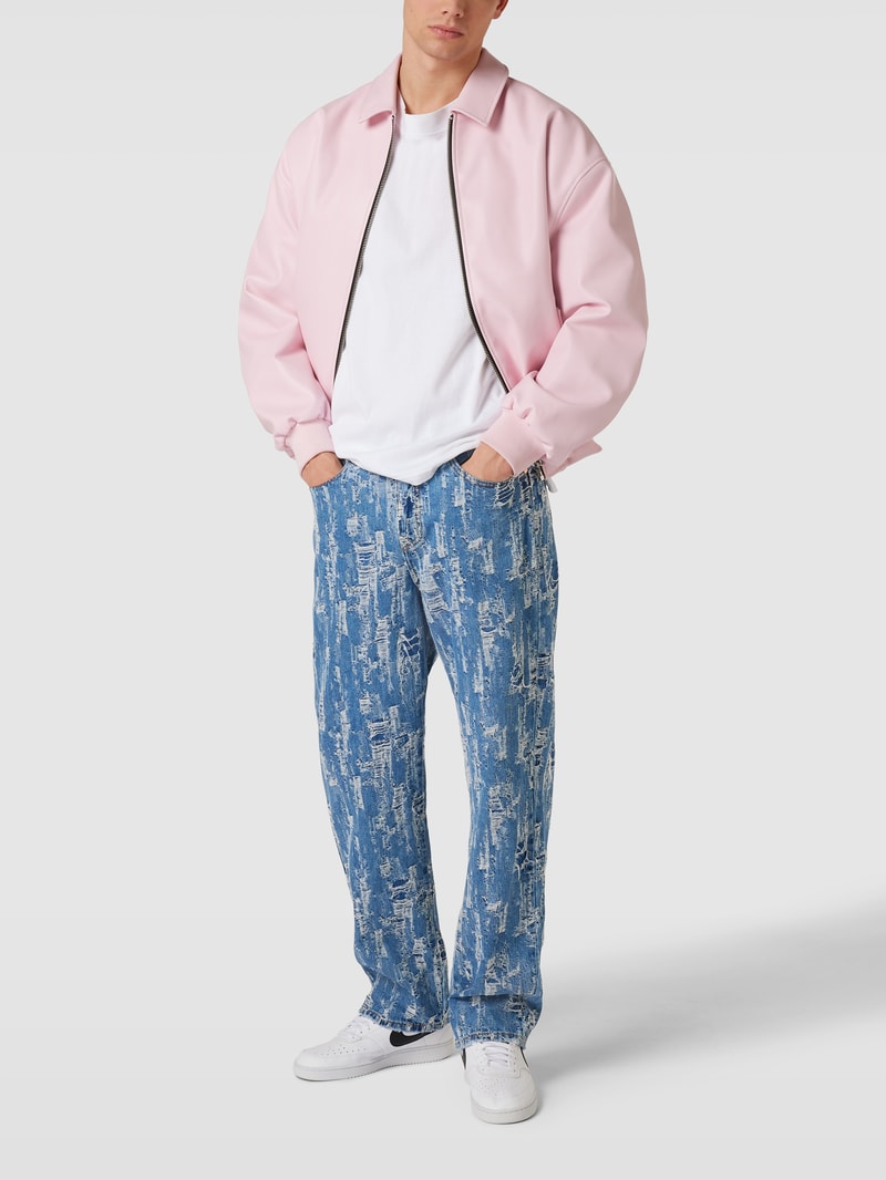 Jeans im Destroyed-Look in blau