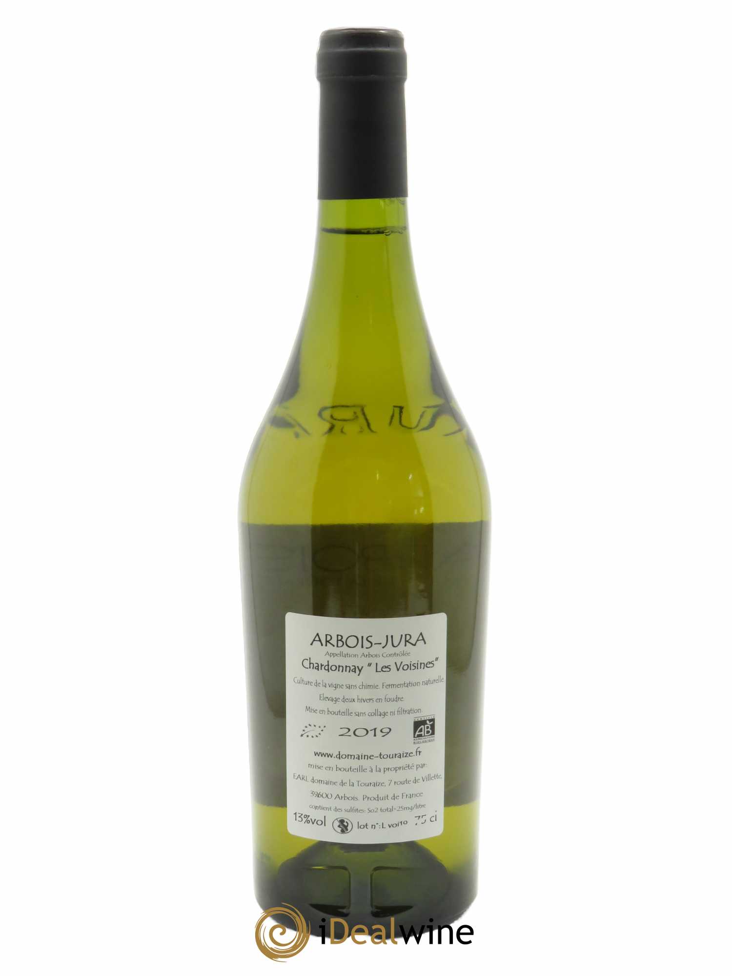 Arbois Chardonnay Les Voisines Domaine de la Touraize  2019 - Lot de 1 Bouteille