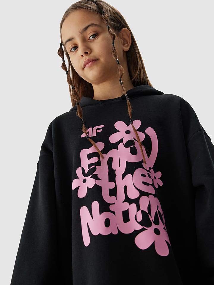 4F Hoodie in Schwarz günstig kaufen