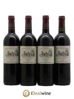Château Cantemerle 5ème Grand Cru Classé  2000 - Lot de 4 Bouteilles