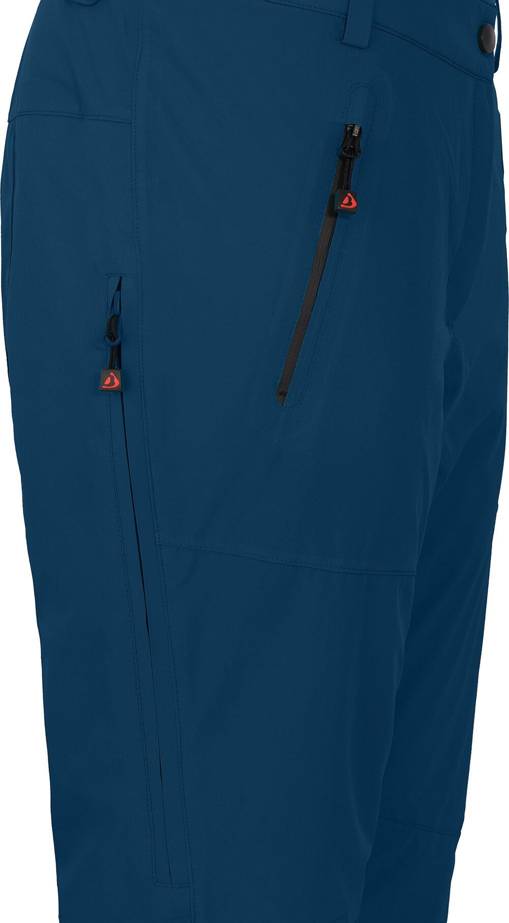 Bergson Skihose ICE Damen Skihose, wattiert, 20000 mm Wassersäule, Kurzgrößen, poseidon blau